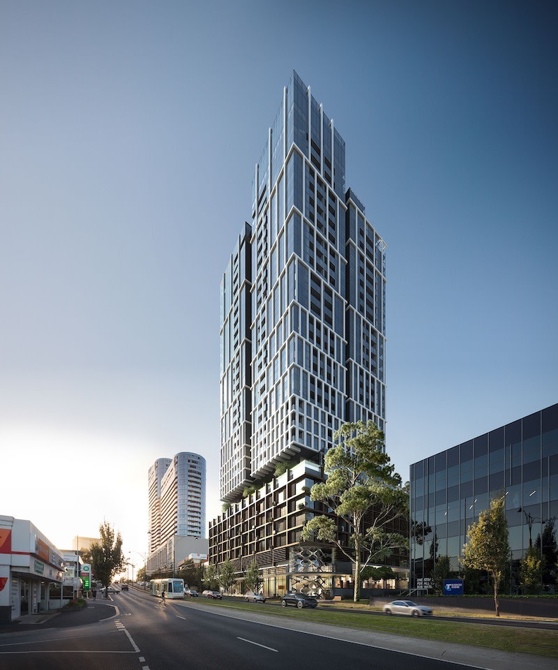 Collapsed Melbourne-based developer Longriver Group's East Central Tower at Box Hill.