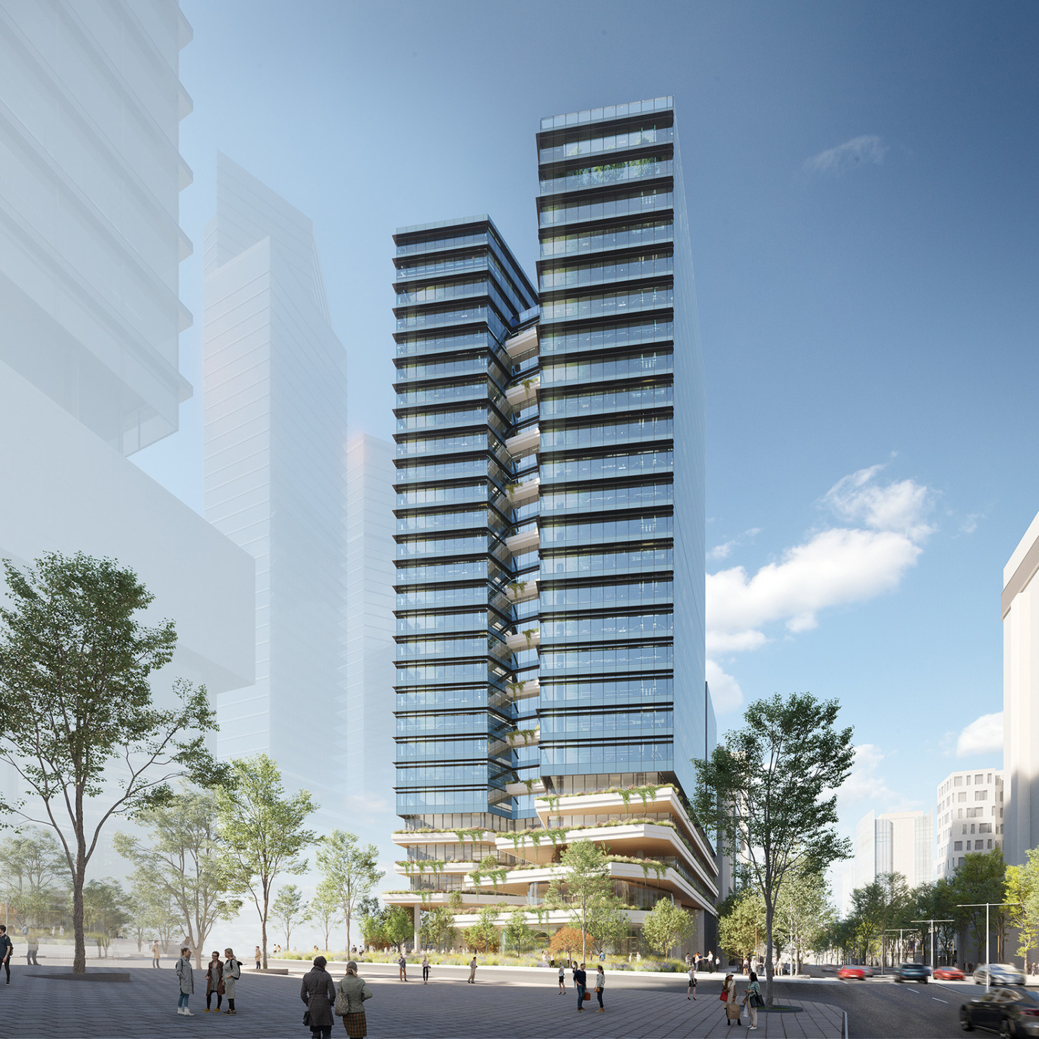 DevelopmentWA has given green light for the 27-storey building at 580 Wellington Street. Image: Architectus 