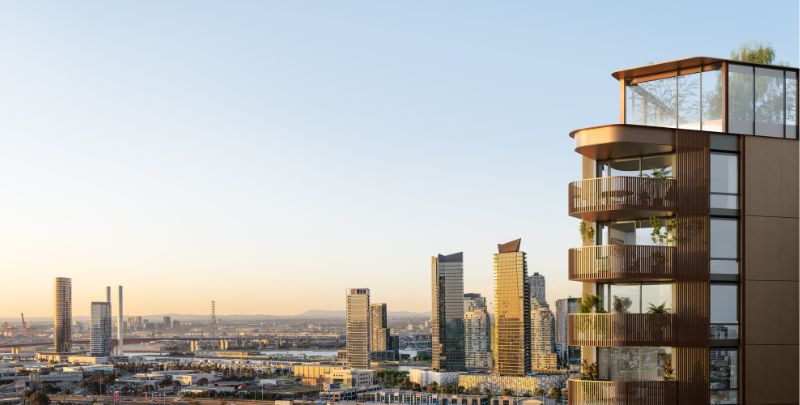 An artist's impression of the development.  It’s the third Melbourne development for Gamuda and the second time they’ve collaborated with Crema Constructions.