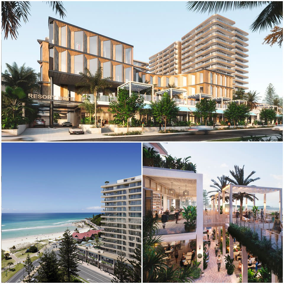 ▲ The Kirra Beach Hotel redevelopment will include a retail and hospitality laneway.