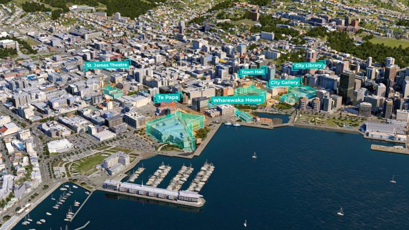 City-scale digital twin of Wellington, New Zealand.