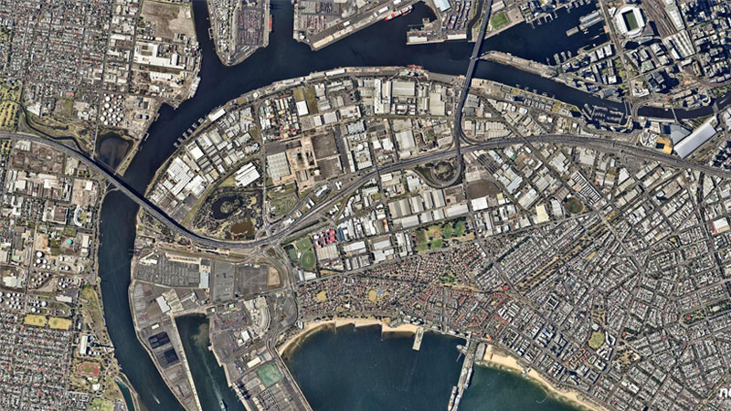 The City of Melbourne plans to accelerate development at Fishermans Bend, a 480ha precinct on Melbourne's edge. Image: Nearmap