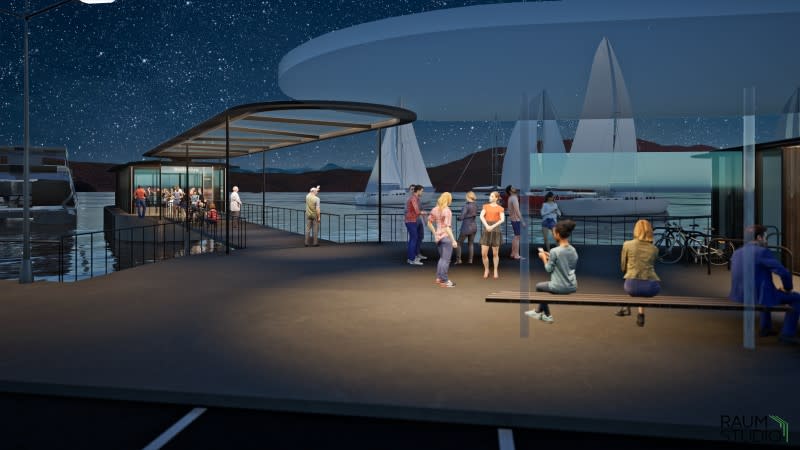 The new ferry terminal will have better accessibility and new waiting areas for the 500 passengers that use the Bellerive to Hobart services daily. 