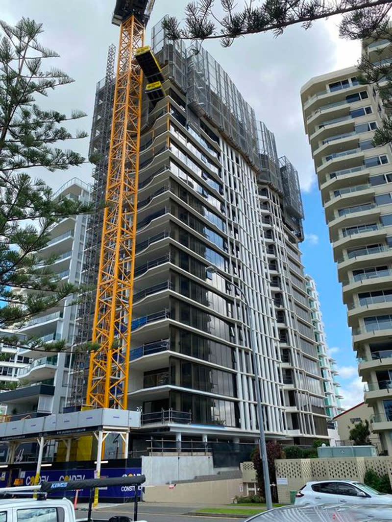 ▲ The $77-million Natura development at Burleigh Heads being overseen by Condev as of March.