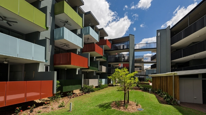 The Brisbane Housing Corporation’s Caggara House.