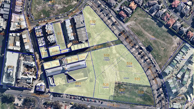 Overlay of the Salvo redevelopment at the southern end of Coburg Pentridge.