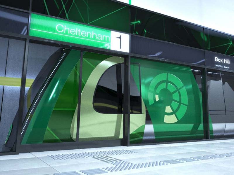 Concept of the new Cheltenham SRL station