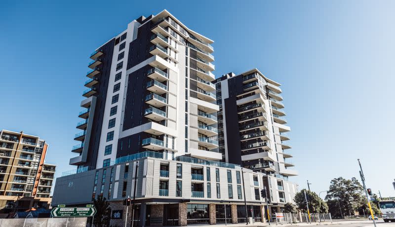 The Stella on Hannell mixed-use development has 140 units, including 14 given over to specialist disability accommodation.