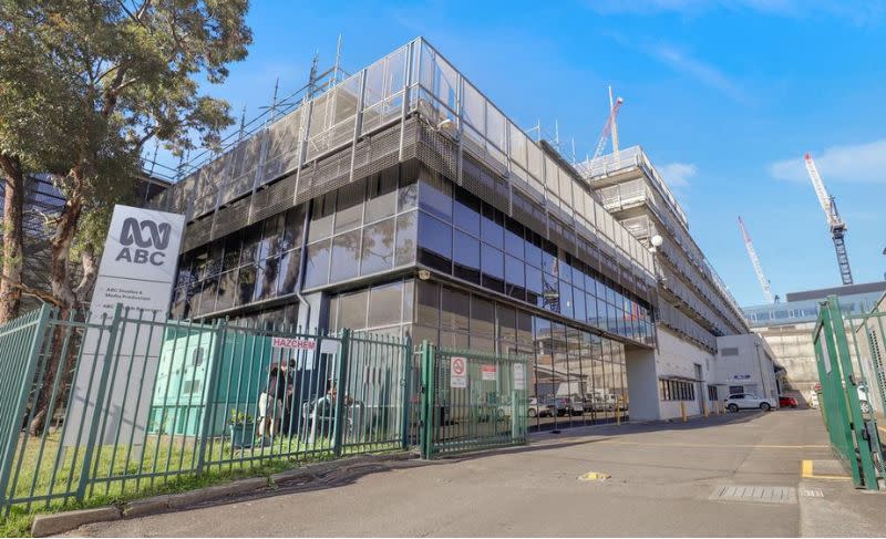 The former headquarters of the ABC in Artarmon.  Main picture: a render of Goodman’s new data centre campus in Tokyo, Japan.