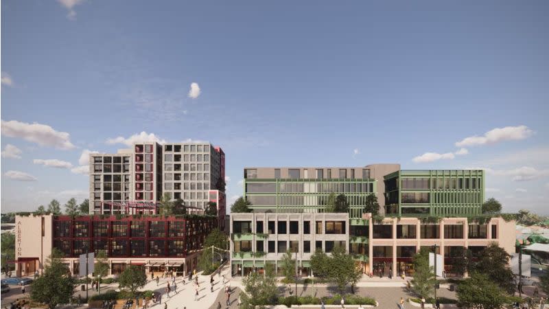 An external rendering of the Alberton Square project