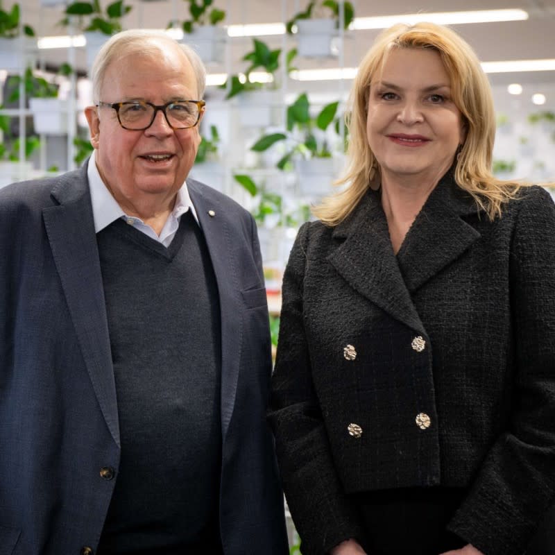 NSW Building Commissioner David Chandler and current Victorian Building Authority Commissioner Anna Cronin at a recent Sydney event.