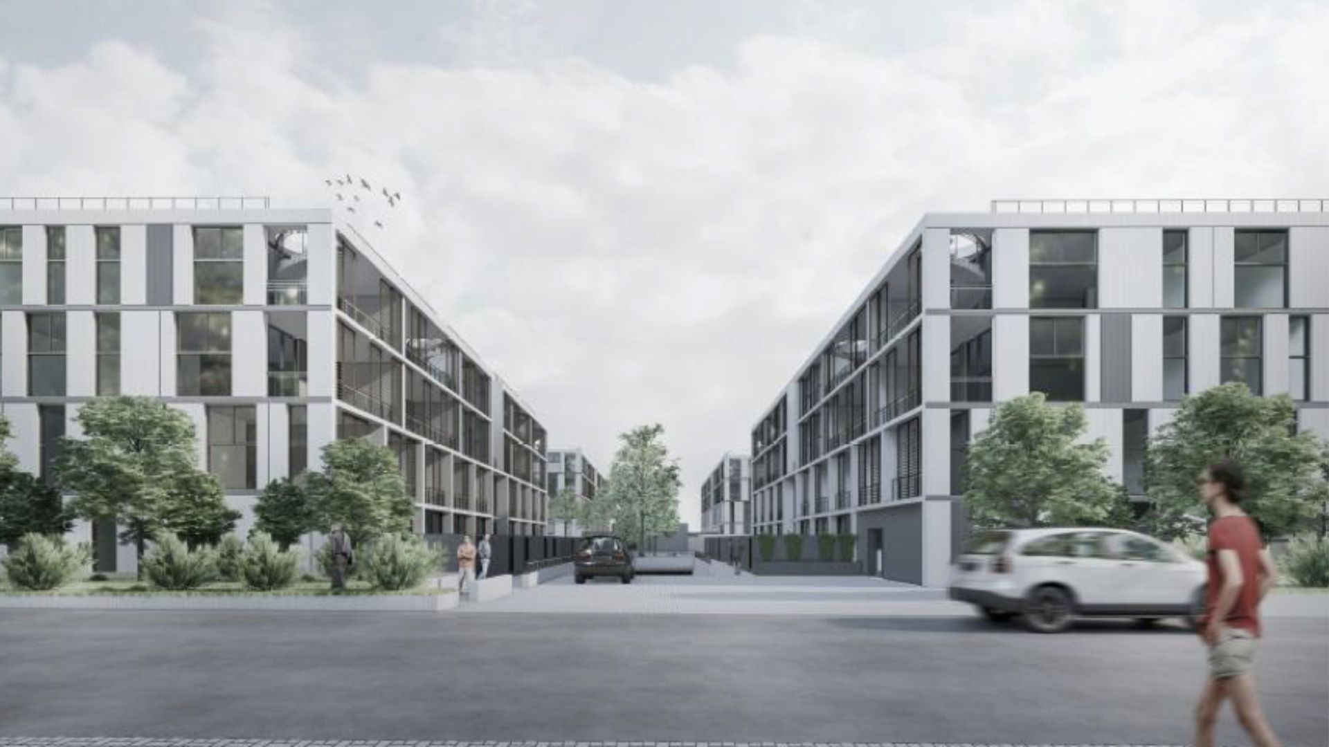 Bathla's plans call for 96 apartments in four buildings, each of them four storeys high.