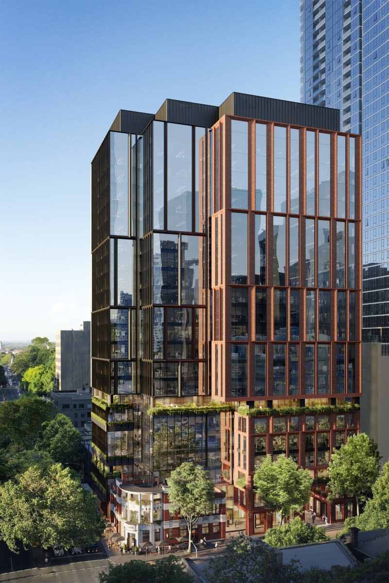 Hickory Group's proposed plans for an office tower at the Kilkenny Inn site in Melbourne.