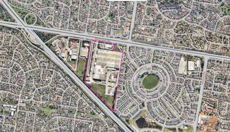 Aerial view of a 19ha site at Mulgrave earmarked for a last mile logistics park. 