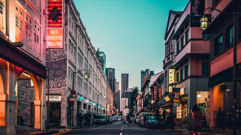 Street scene in Singapore, another country that offers special visas to large investors.