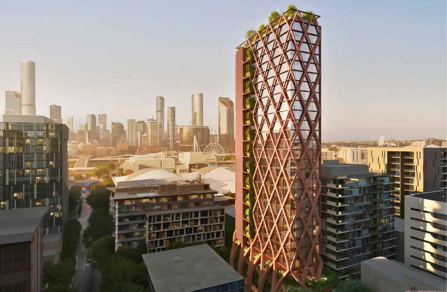 Strangler Fig Inspires 29-Storey Debut for Renovo at South Brisbane