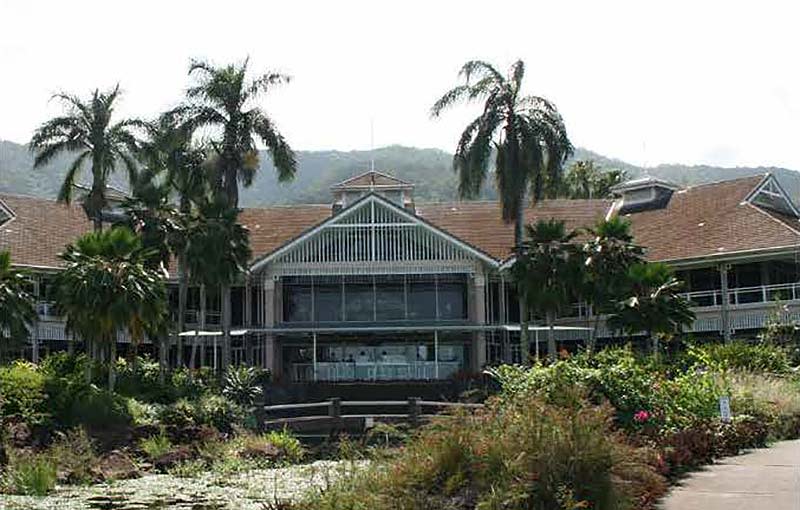 The old clubhouse at The Paradise Palms Golf Club