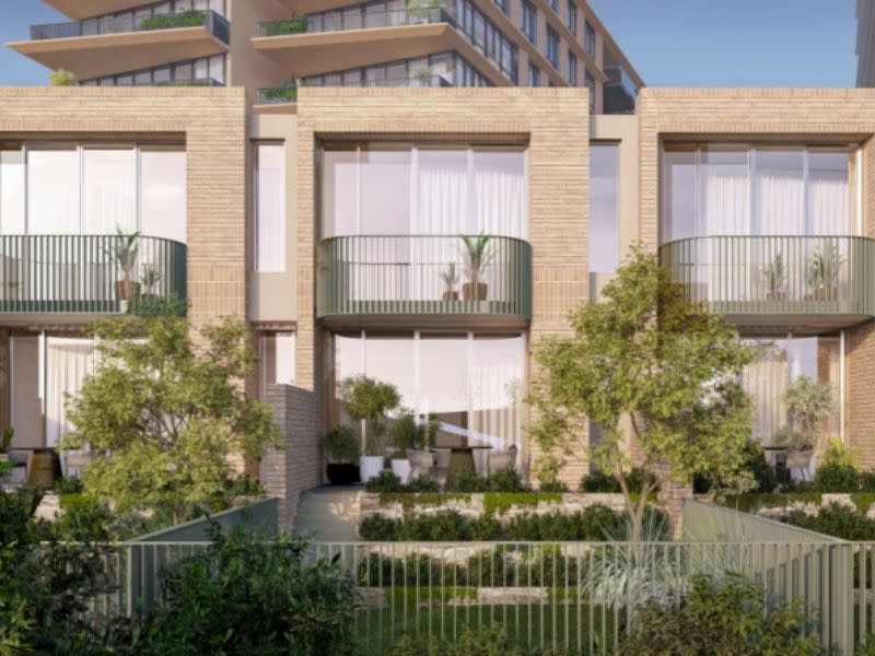 Cbus's Richmond project on River Street includes a collection of townhouses.