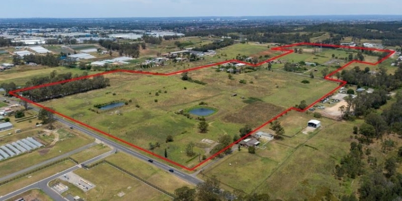 An aerial view of the Canopy Estate site.