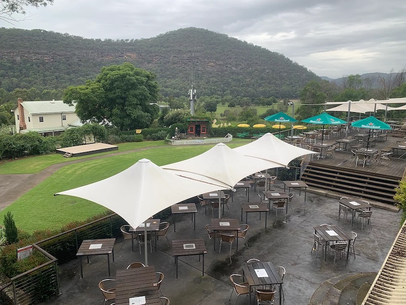 The grounds at Wisemans Inn Hotel, now owned by Iris Capital after former Wallaby Bill Young sold it for $10 million.