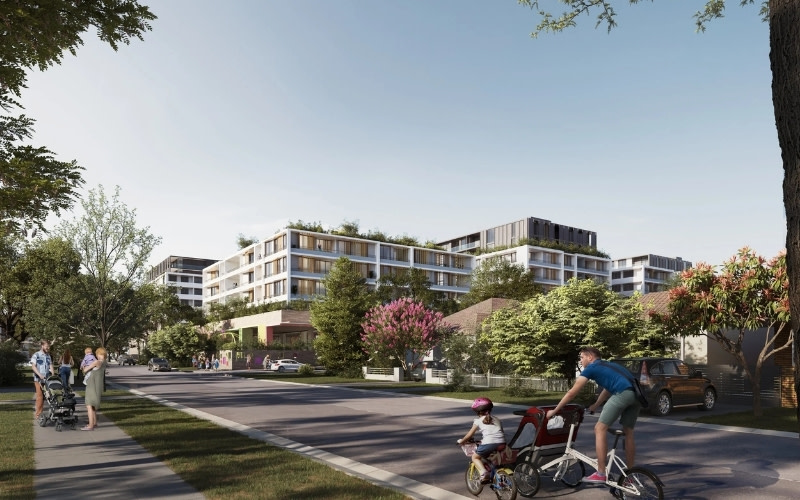 A render of a previous application for a project at the site.