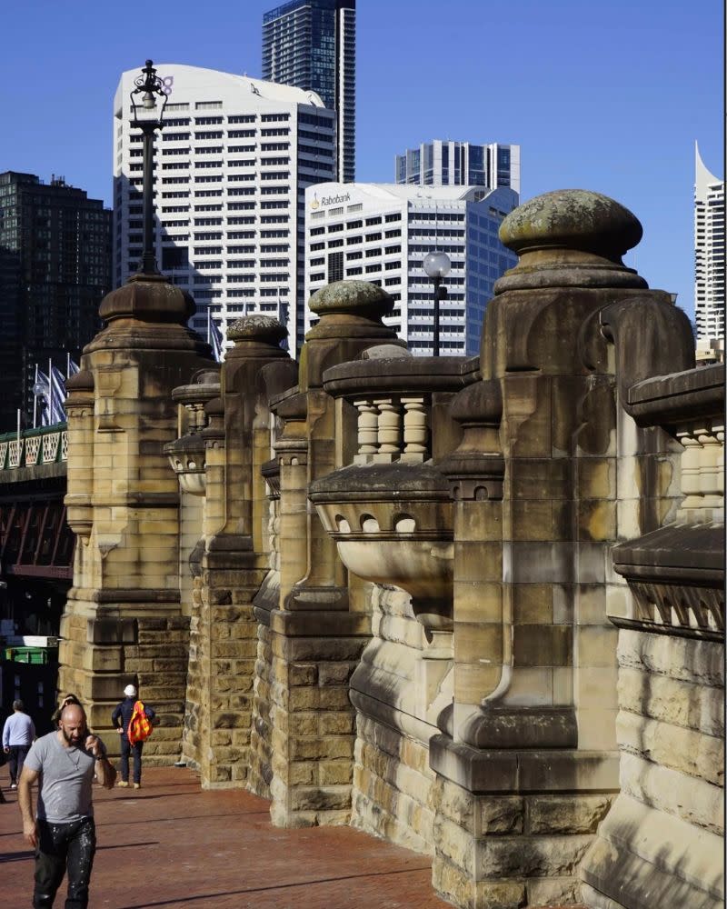 The Pyrmont Bridge abutment, a reminder of the peninsula’s heritage fabric, which plays a central role in the City’s new planning framework.