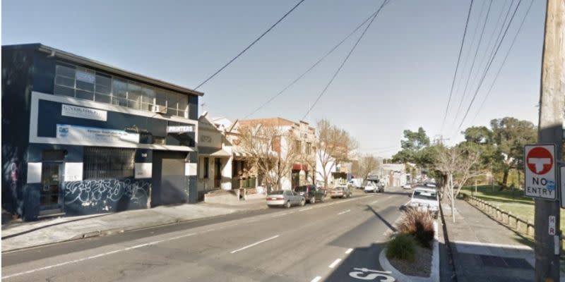 The existing May Street frontage of the St Peters site, opposite Camdenville Oval.