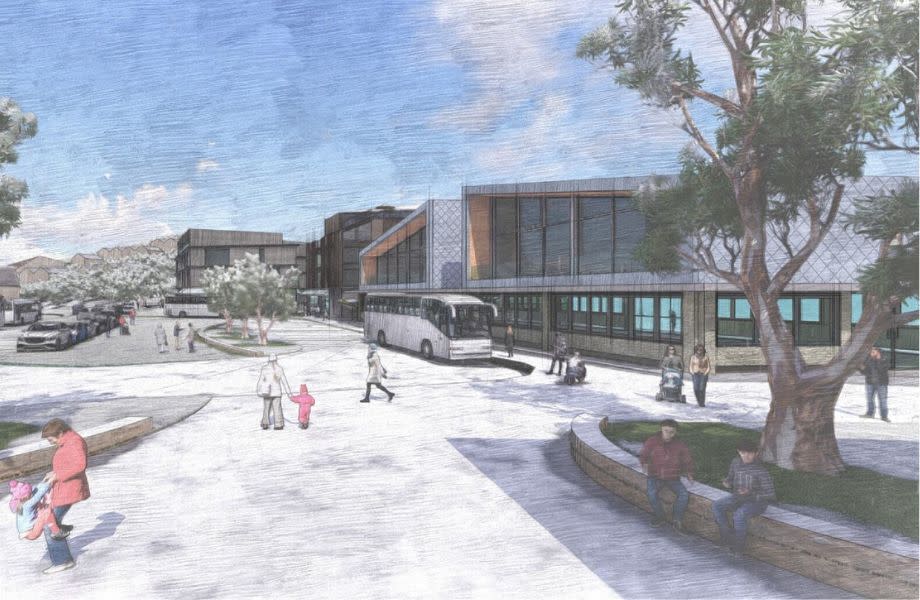A render of what the Hotham Central Precinct could look like once completed.