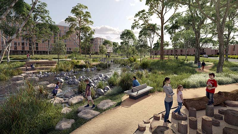 La Trobe University rendering of the proposed eco corridor