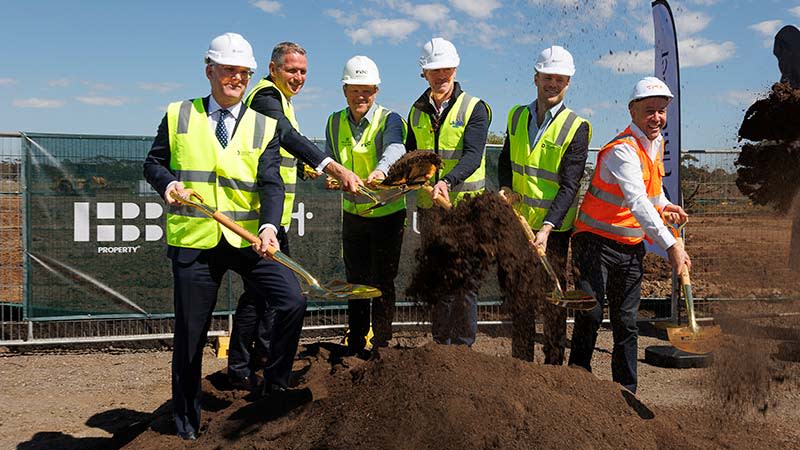 Turning sod at Deer Park Estate