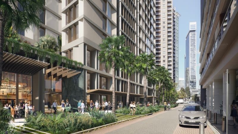 The EM BE CE-designed tower for 3-5 Help Street introduces new retail frontages and landscaped public space within Chatswood’s northern CBD.