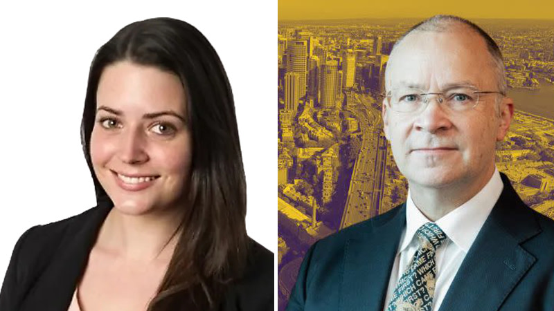 Oxford Economics Australia lead economist Maree Kilroy and Urban Taskforce chief executive Tom Forrest