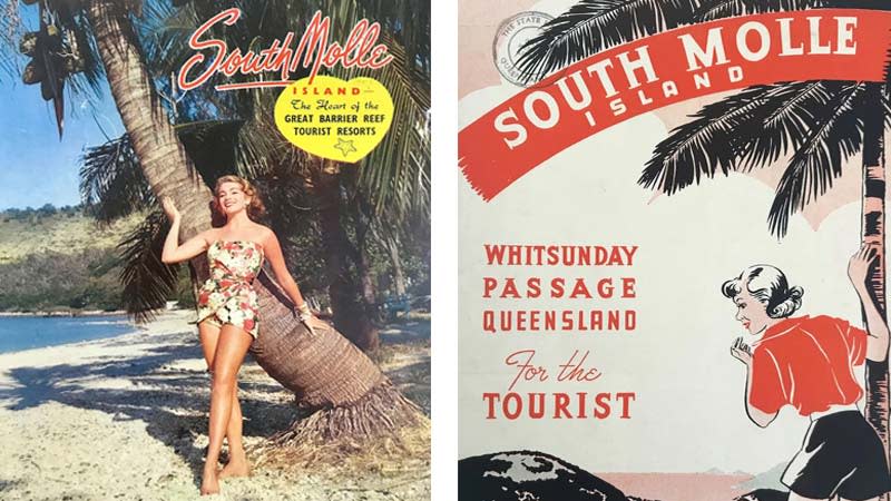 South Molle Island tourism postcards from the 1950s