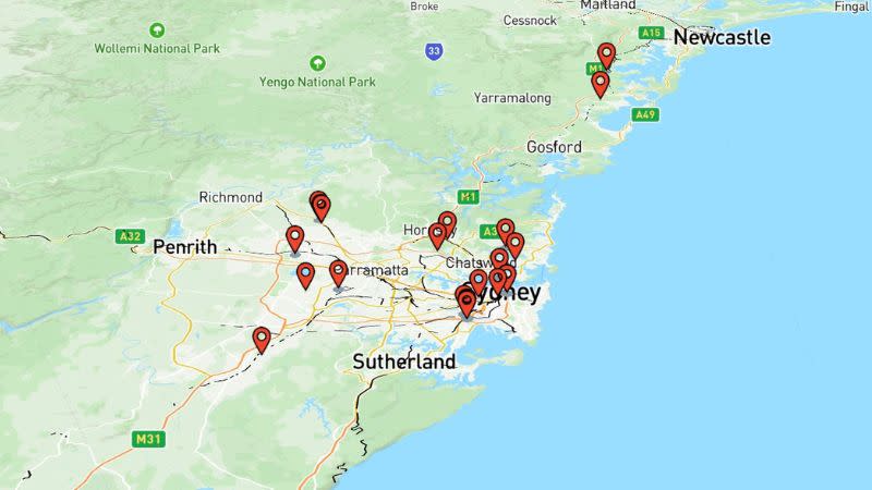 NSW 22 surplus sites