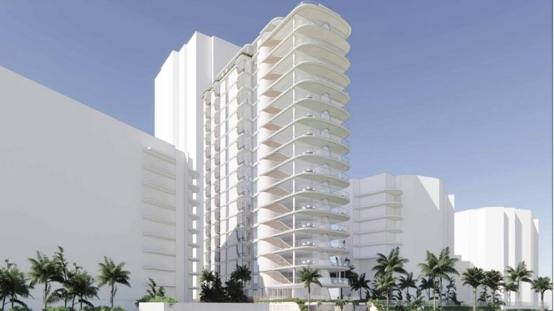 The latest Koichi Takada-designed tower proposal for the Burleigh beachfront is for an 18-storey high-rise comprising 28 three- and four-bedroom apartments at 216 The Esplanade.