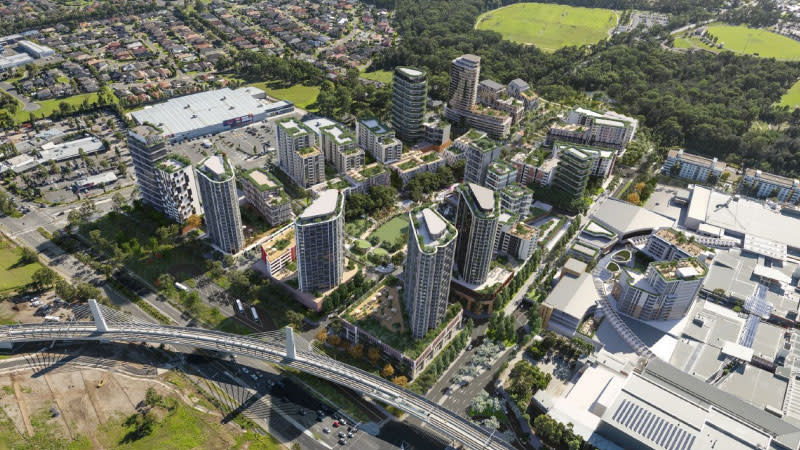 GPT has additional plans across eight ‘super lots’, four of which could deliver 2100 residential dwellings. Image: Cox Architecture 