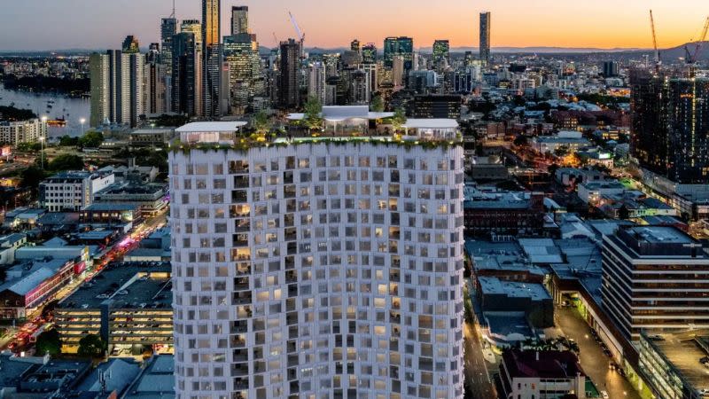 Arklife's 31-storey, 327 apartment build-to-rent tower scheme planned for 50 Constance Street in Brisbane’s Fortitude Valley.