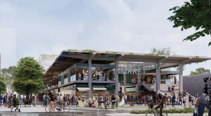 Salta and Medich's previous plans for the Preston Market redevelopment project.