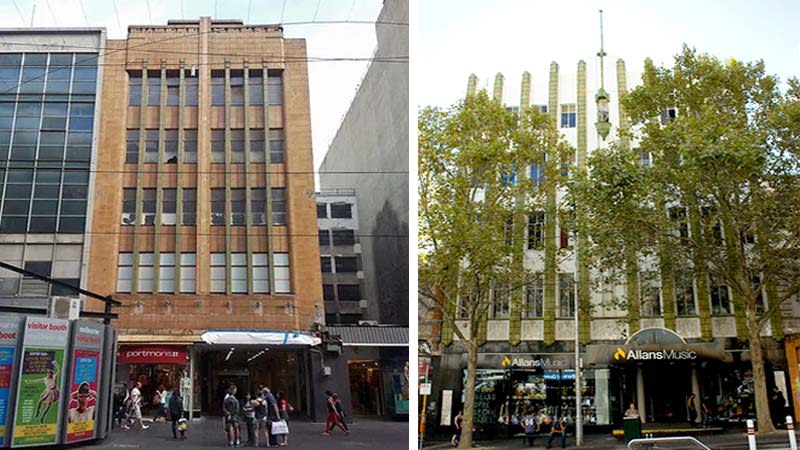 The Allans Building and Diamond House Facades will remain intact