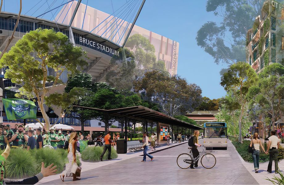 Masterplan for ACT's Bruce Maps Out Stadium Options, 5800 Homes