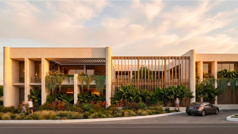 An external rendering of what the revamped Challa Gardens Hotel would look like.
