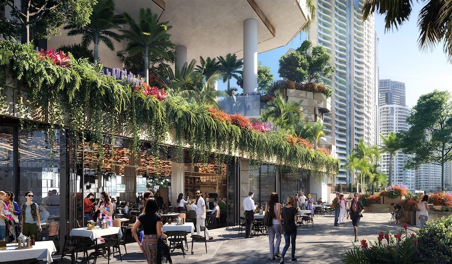 An artist's impression of Brisbane's 433 Queen Street project.