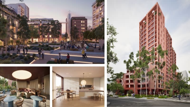 Renderings of Coronation's precinct approved to rise at Waterloo in Sydney's inner-south.