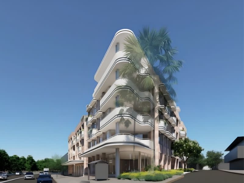 A rendering of the approved shop-top housing project planned for the former Mona Vale Telstra Exchange site.