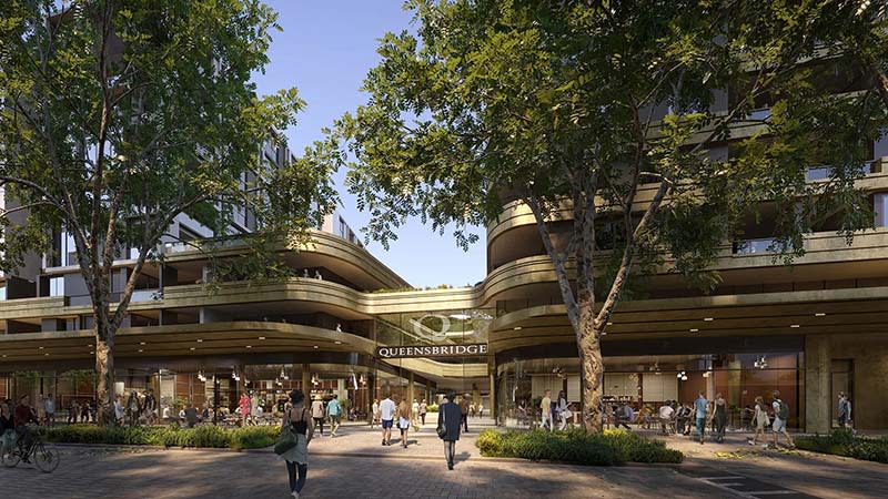 An artist's impression of the new Queensbridge Shopping Centre