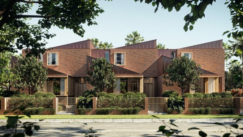 Street view of Ashbury Terraces, Sydney.