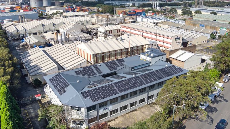 An aerial view of the current Allnex facility in Botany Bay.