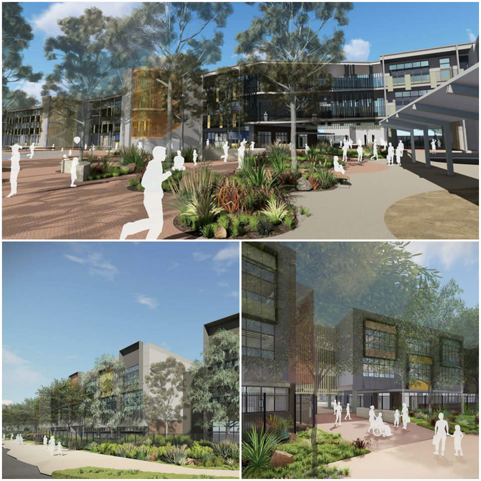 Render of Marsden Park High School development