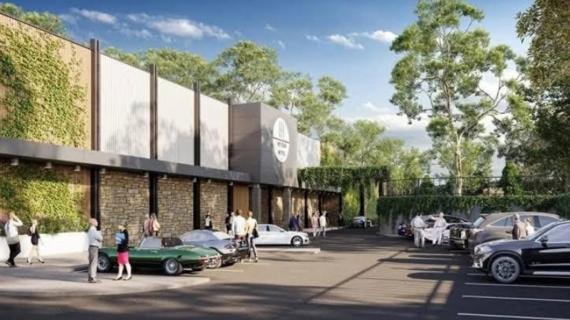 A rendering of the front of the planned Heysen Hotel.