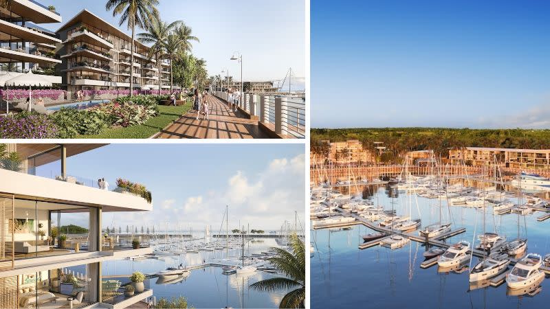 Renders of the approved Gateway Marina project at Burnett Heads.